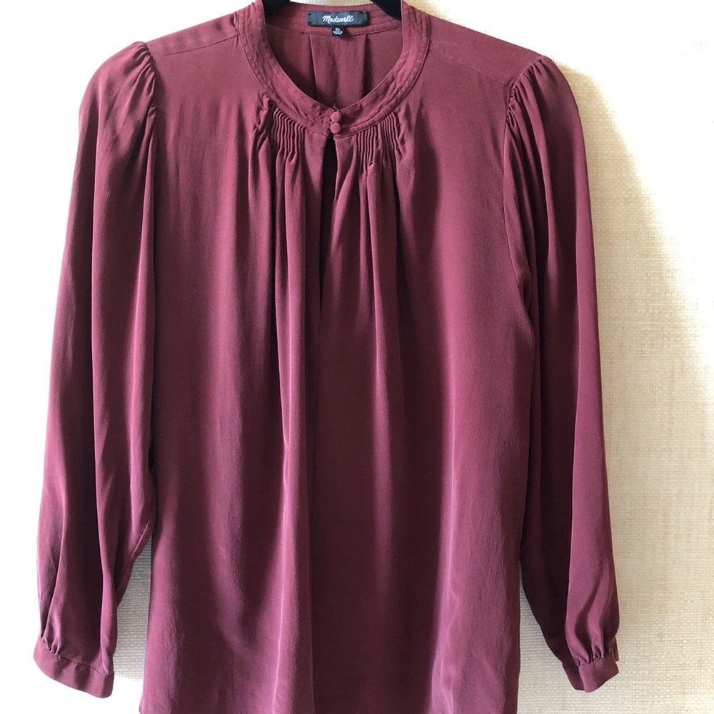 Madewell Silk blouse.